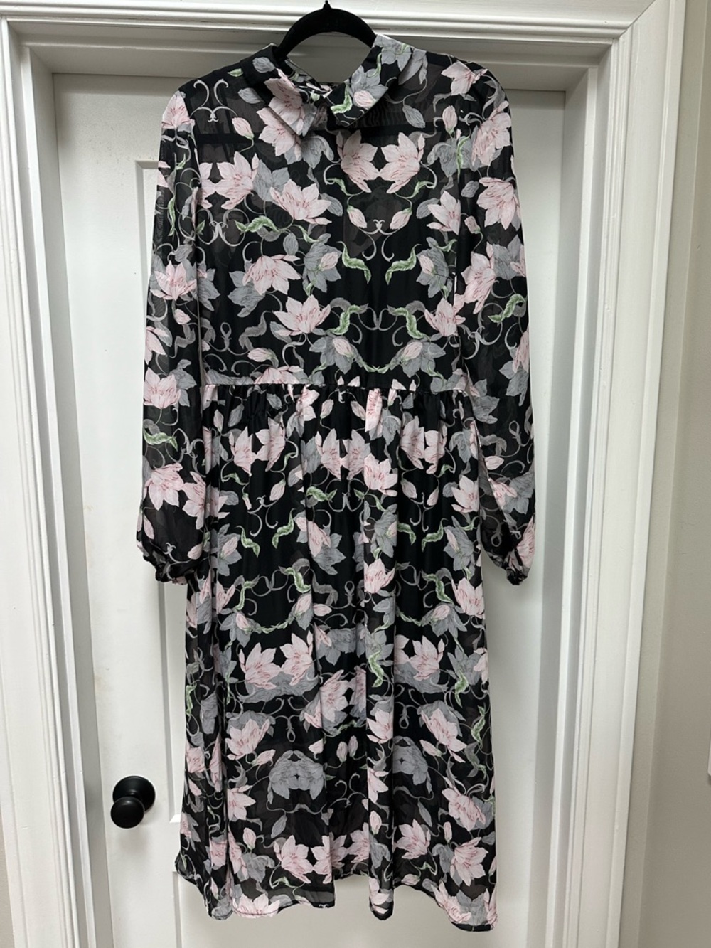 Avec Les Filles chiffon floral dress size 10